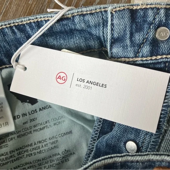 NWT AG Adriano Goldschmied Womens Alexxis Vintage High Rise Straight Jean (31) - Picture 13 of 16